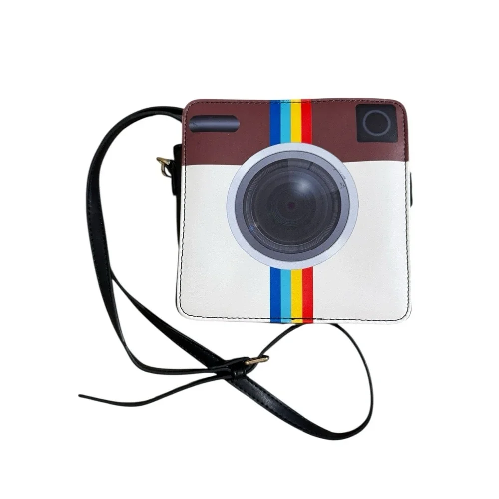 Polaroid Camera Crossbody Bag Purse Instagram Logo 6.5